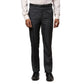 Men Black Contemporary Fit Checks Polyester Blend Trouser
