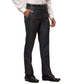 Men Black Contemporary Fit Checks Polyester Blend Trouser
