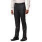 Men Black Contemporary Fit Checks Polyester Blend Trouser