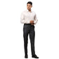 Men Black Contemporary Fit Checks Polyester Blend Trouser