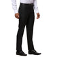 Men Blue Contemporary Fit Structure Polyester Blend Trouser