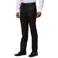 Men Blue Contemporary Fit Structure Polyester Blend Trouser