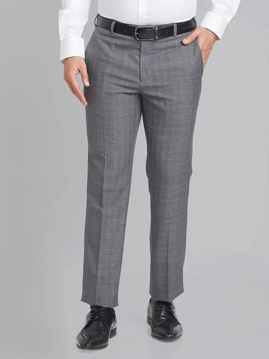 Men Contemporary Fit Khaki Trouser