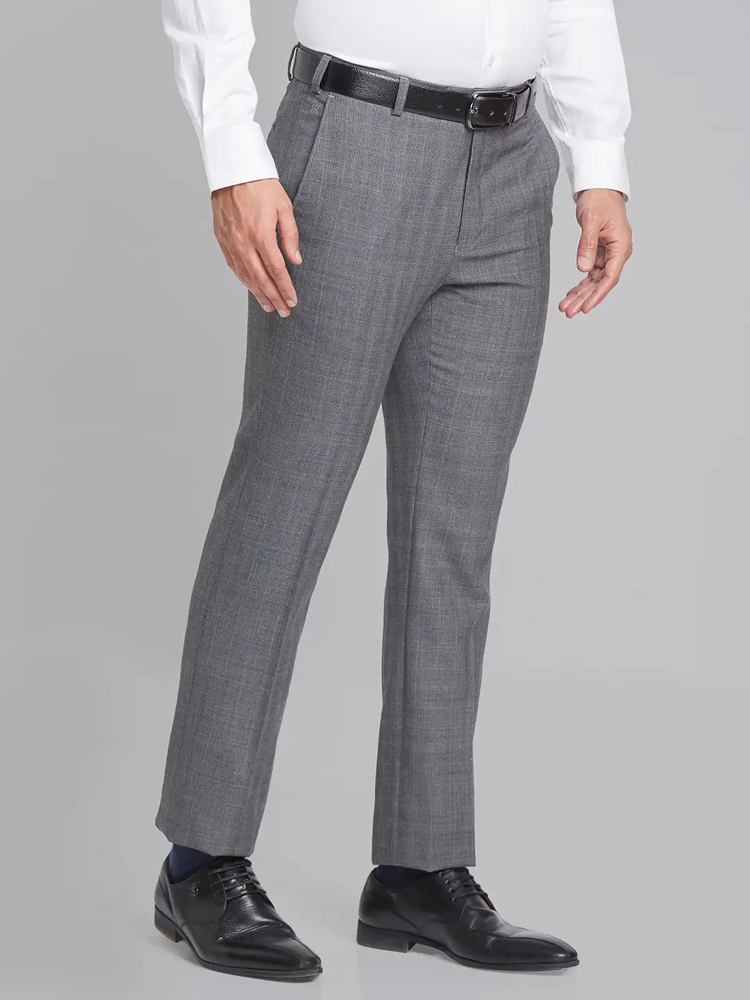 Men Contemporary Fit Khaki Trouser
