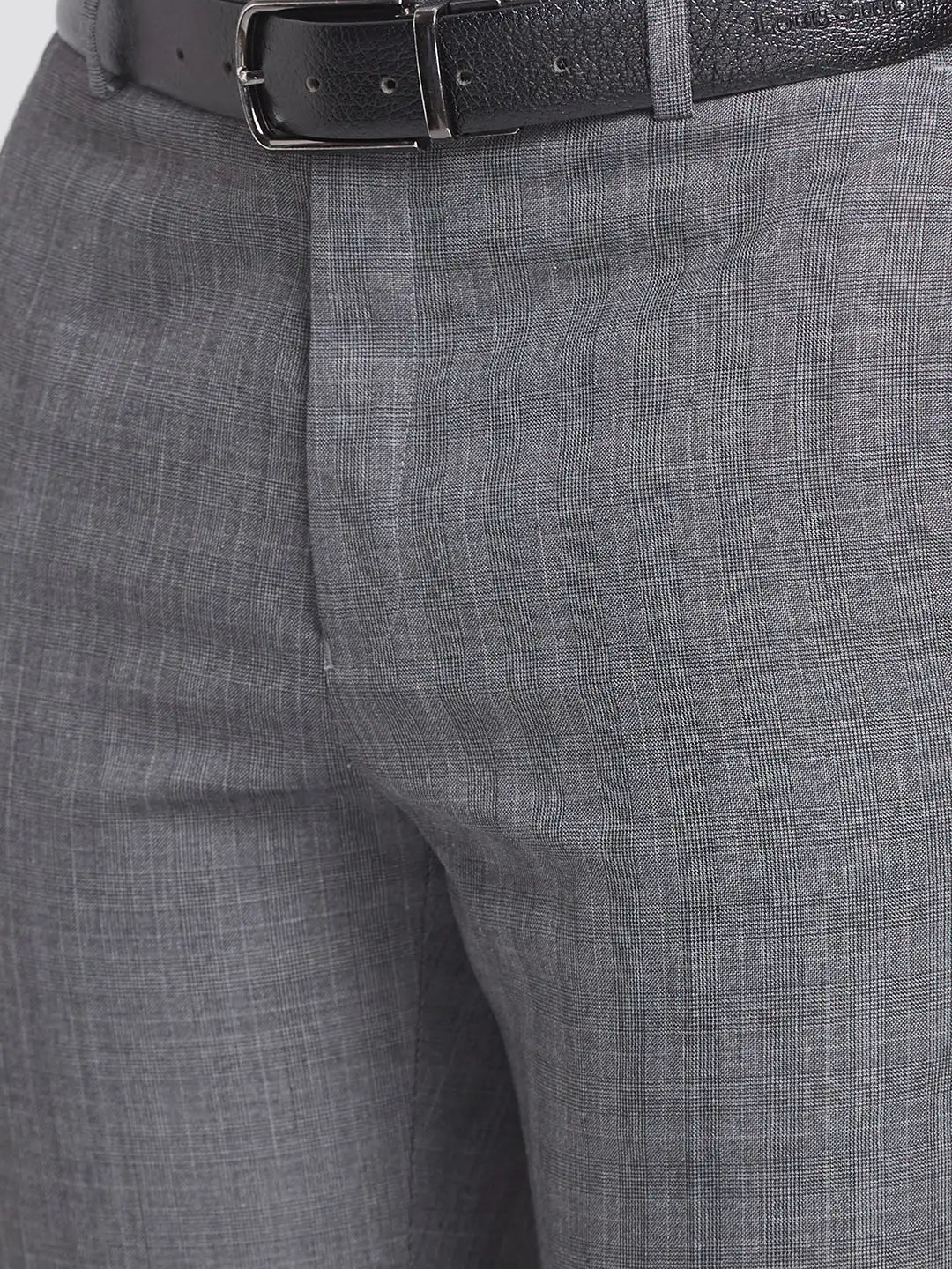 Men Contemporary Fit Khaki Trouser