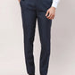 Raymond Men Grey Checks Slim Fit Polyester Blend Trouser