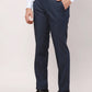 Raymond Men Grey Checks Slim Fit Polyester Blend Trouser