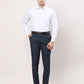 Raymond Men Grey Checks Slim Fit Polyester Blend Trouser