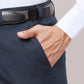 Raymond Men Grey Checks Slim Fit Polyester Blend Trouser