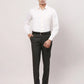 Raymond Men Blue Checks Slim Fit Polyester Blend Trouser