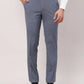 Raymond Men Grey Checks Slim Fit Polyester Blend Trouser