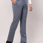 Raymond Men Grey Checks Slim Fit Polyester Blend Trouser