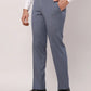 Raymond Men Grey Checks Slim Fit Polyester Blend Trouser