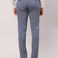 Raymond Men Grey Checks Slim Fit Polyester Blend Trouser