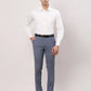 Raymond Men Grey Checks Slim Fit Polyester Blend Trouser