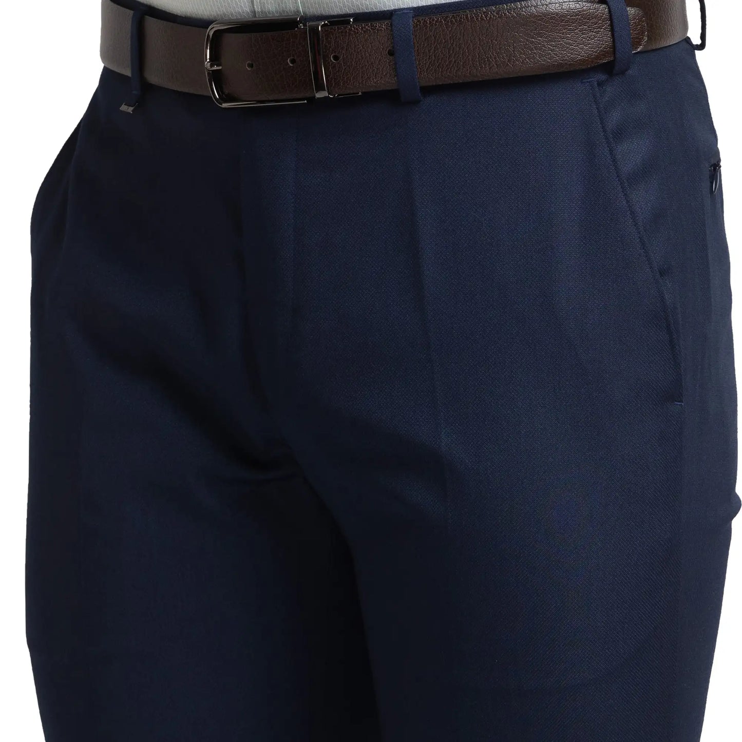 Men Contemporary Fit Black Trouser