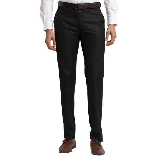 Men Contemporary Fit Blue Trouser