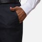 Raymond Men Green Solid Contemporary Fit Polyester Blend Trouser