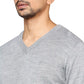 Men Regular Fit Grey Sweater