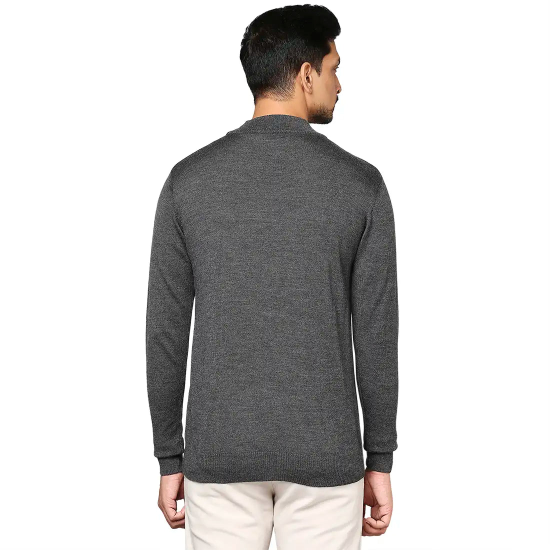 Men Regular Fit Maroon Sweater