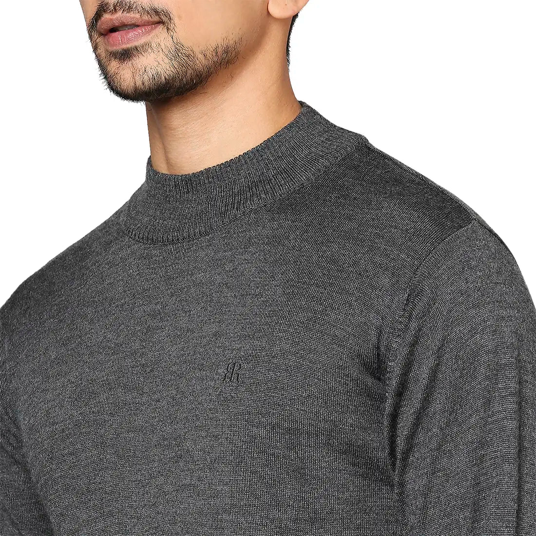 Men Regular Fit Maroon Sweater