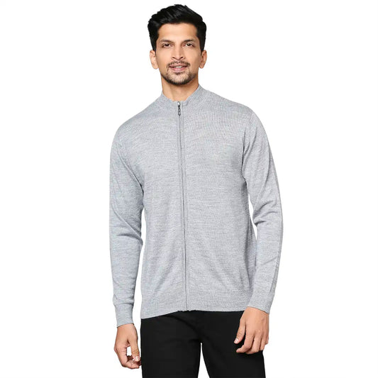 Men Regular Fit Maroon Sweater