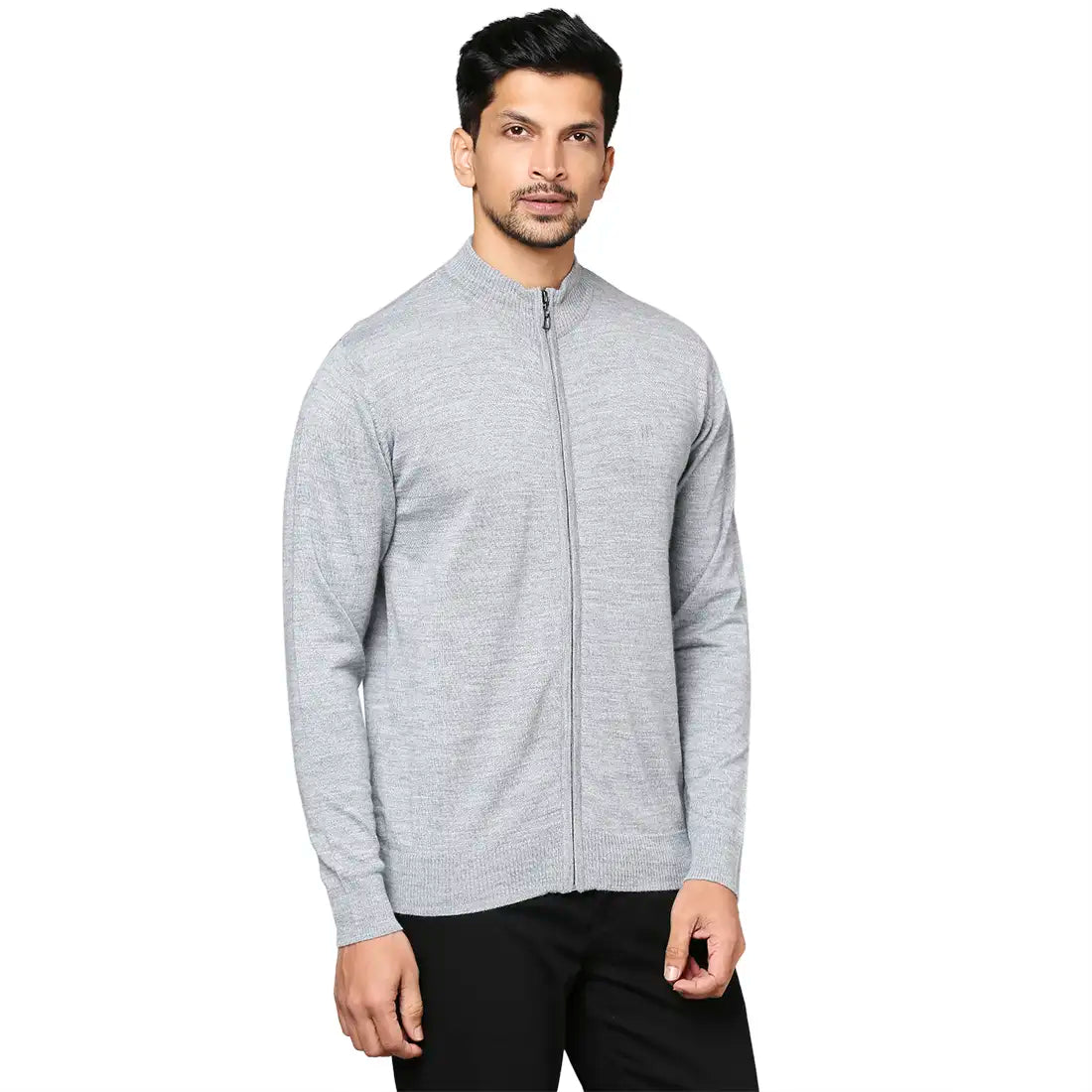 Men Regular Fit Maroon Sweater