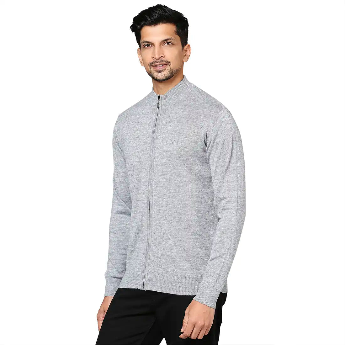 Men Regular Fit Maroon Sweater