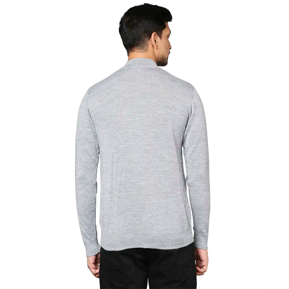 Men Regular Fit Maroon Sweater