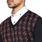 Men Regular Fit Grey Sweater