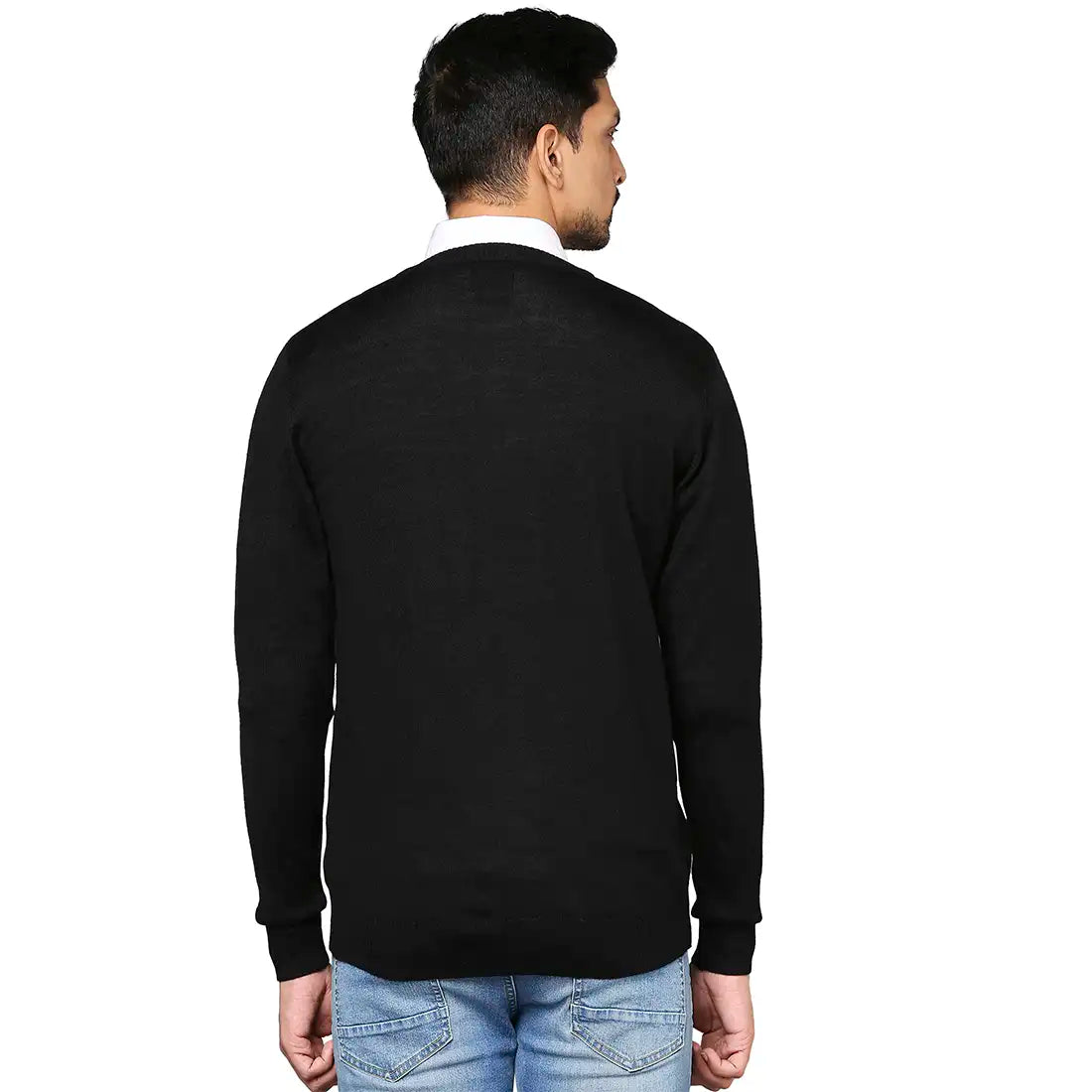 Men Regular Fit Maroon Sweater