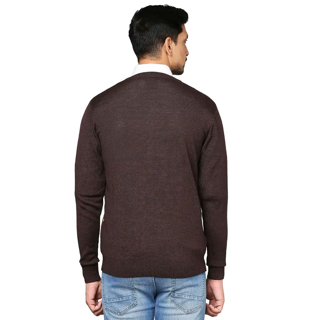Men Regular Fit Black Sweater