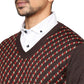 Men Regular Fit Black Sweater