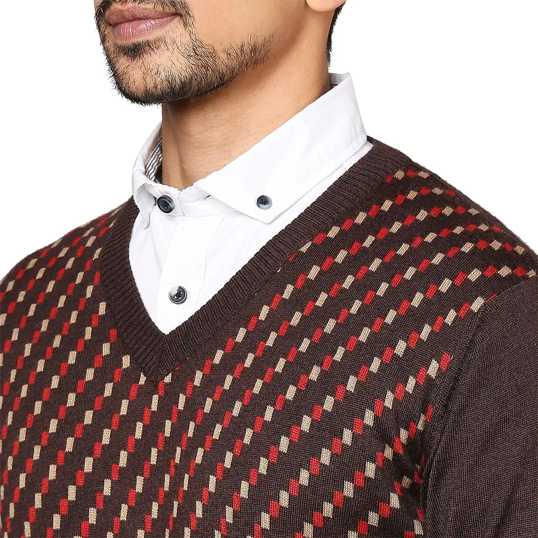 Men Regular Fit Black Sweater