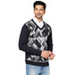 Men Regular Fit Beige Sweater
