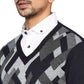 Men Regular Fit Beige Sweater