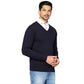 Men Regular Fit Grey Sweater