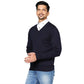 Men Regular Fit Grey Sweater