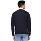 Men Regular Fit Grey Sweater