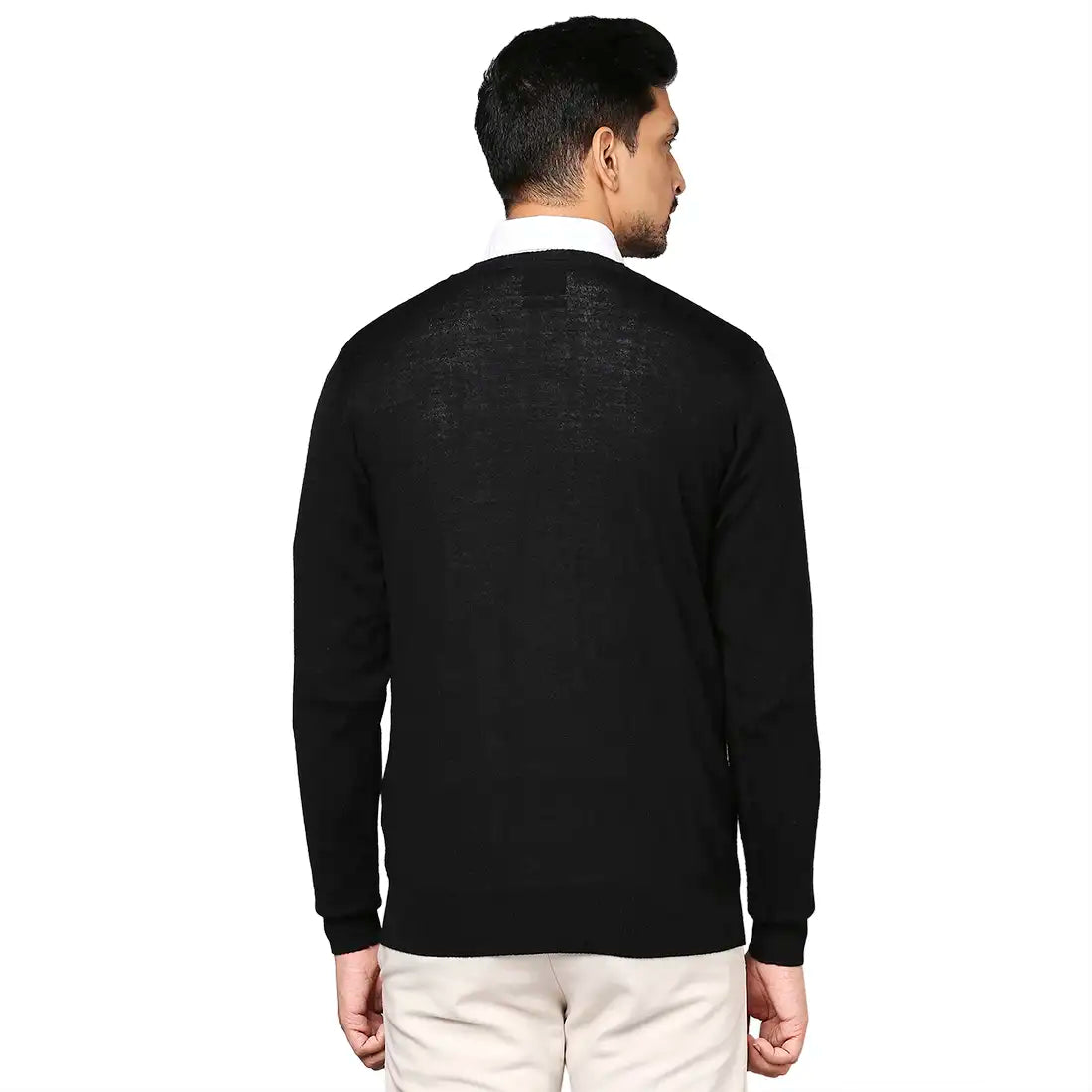 Men Regular Fit Maroon Sweater