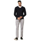 Men Regular Fit Blue Sweater