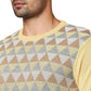 Men Regular Fit Blue Sweater