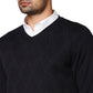 Men Regular Fit Maroon Sweater