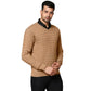 Men Regular Fit Yellow Sweater