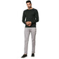 Men Regular Fit Black Sweater