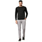 Men Regular Fit Brown Sweater