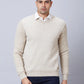 Men Grey Wrapper Acrylic Blend Full Sleeve Sweaters