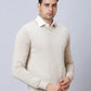 Men Grey Wrapper Acrylic Blend Full Sleeve Sweaters