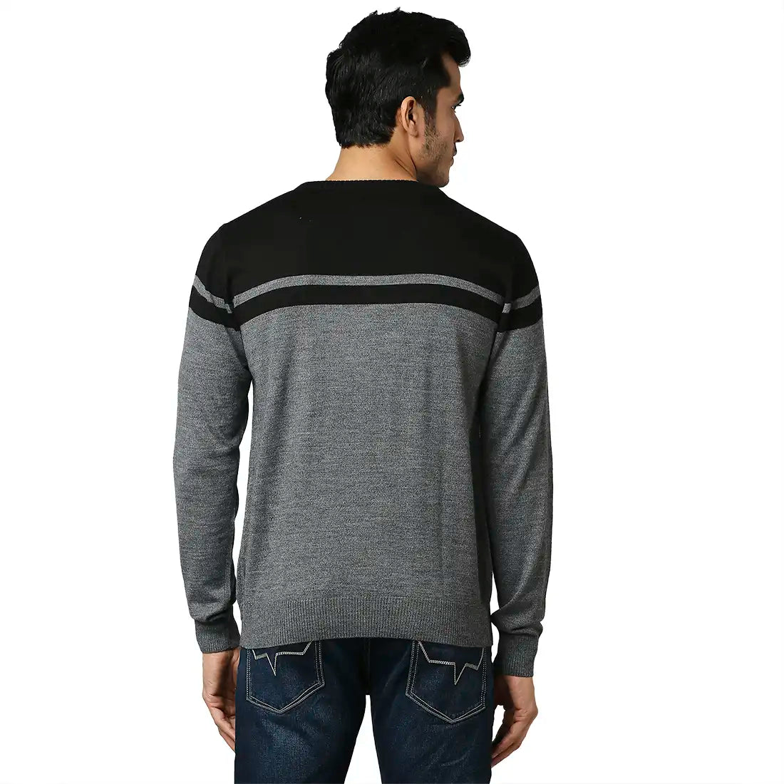 Men Regular Fit Maroon Sweater