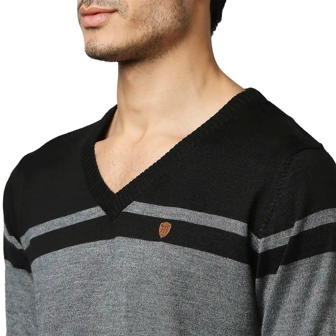 Men Regular Fit Maroon Sweater